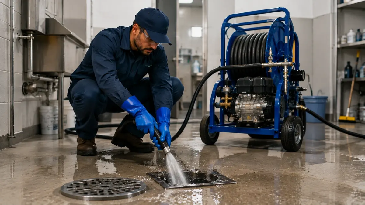 Floor Drain Hydro Jet Cleaning in Chula Vista