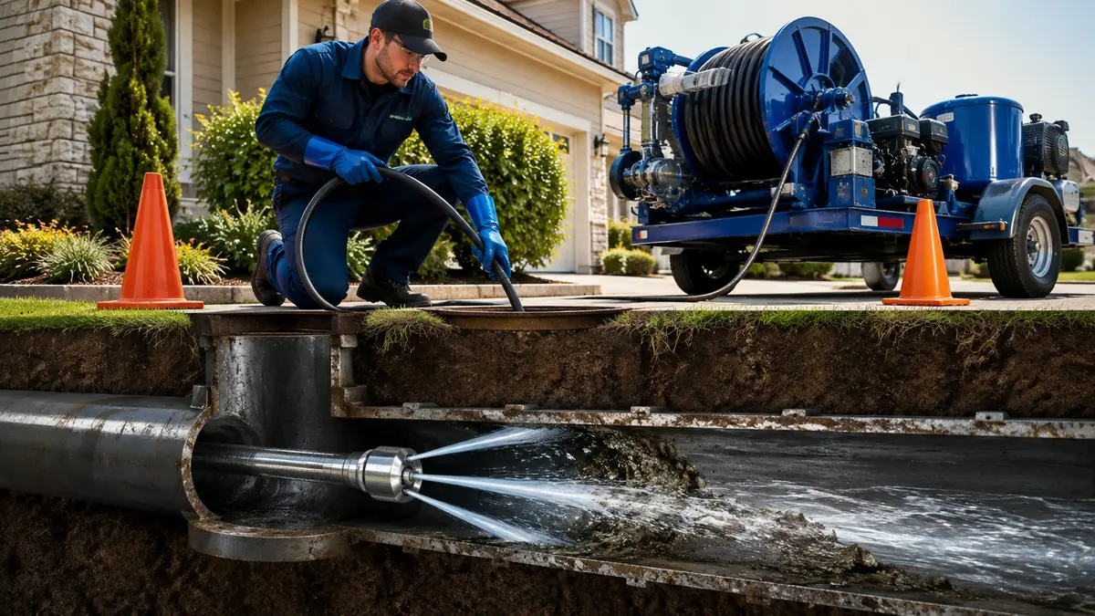 Main Sewer Line Hydro Jet Cleaning in Chula Vista