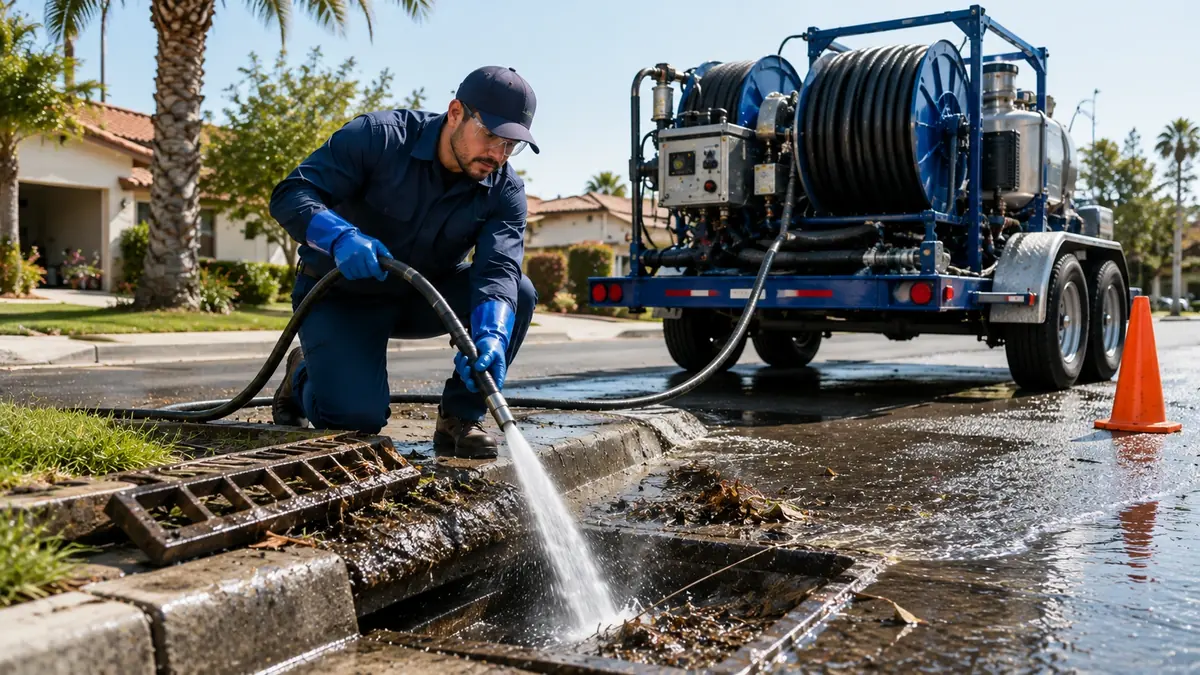 Storm Drain Hydro Jet Cleaning in Chula Vista