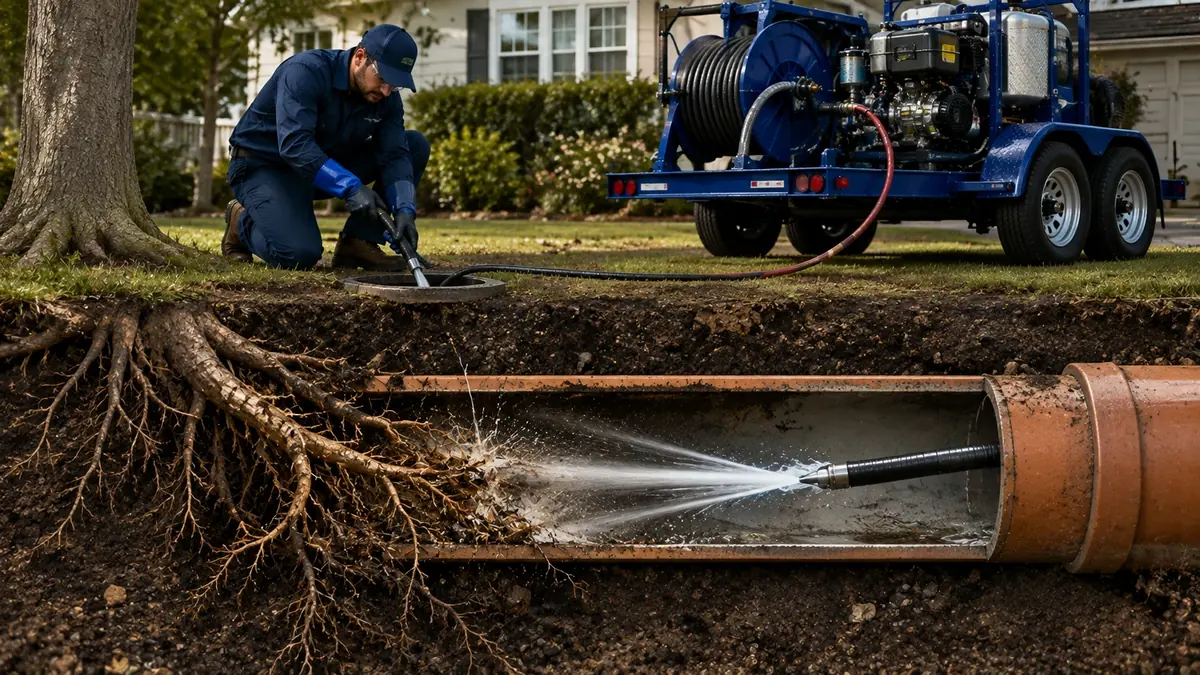 Tree Root Removal with Hydro Jetting in Chula Vista